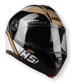 Lazer MH5 Black Gold White Modular Helmet
