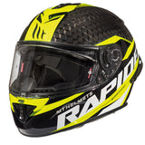 MT Helmets Rapide Pro Carbon C3 Helmet - Black Yellow