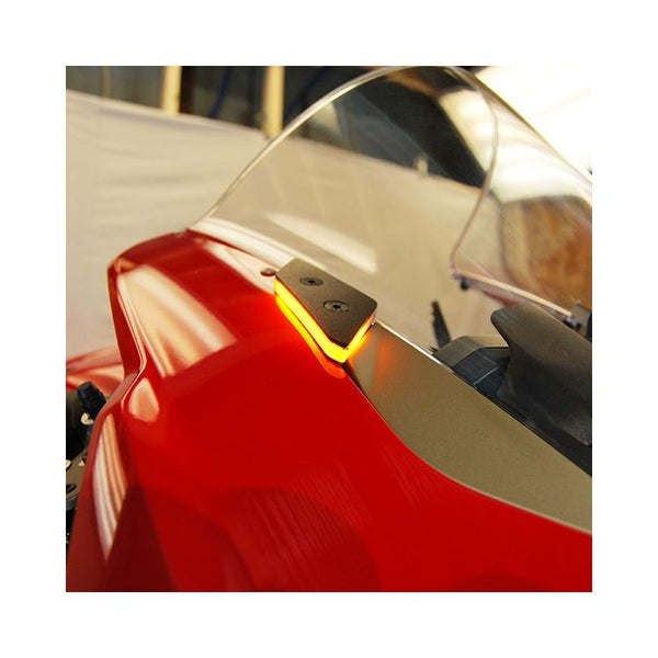 COXCOM Mirror Block-Off LED Turn Signals – Amber, Pair For Ducati Panigale V4/V2 (2018-2021)