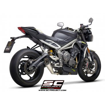 SALE SC Project S1 Slip On Exhaust for Triumph Street Triple R RS