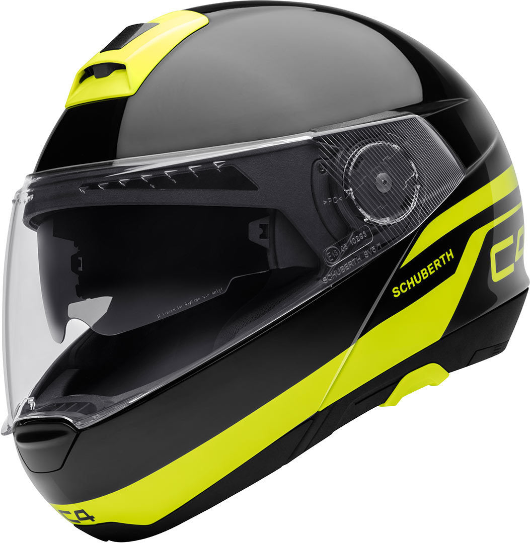 Schuberth C4 Pulse Helmet XS Black/Yellow - Main Image