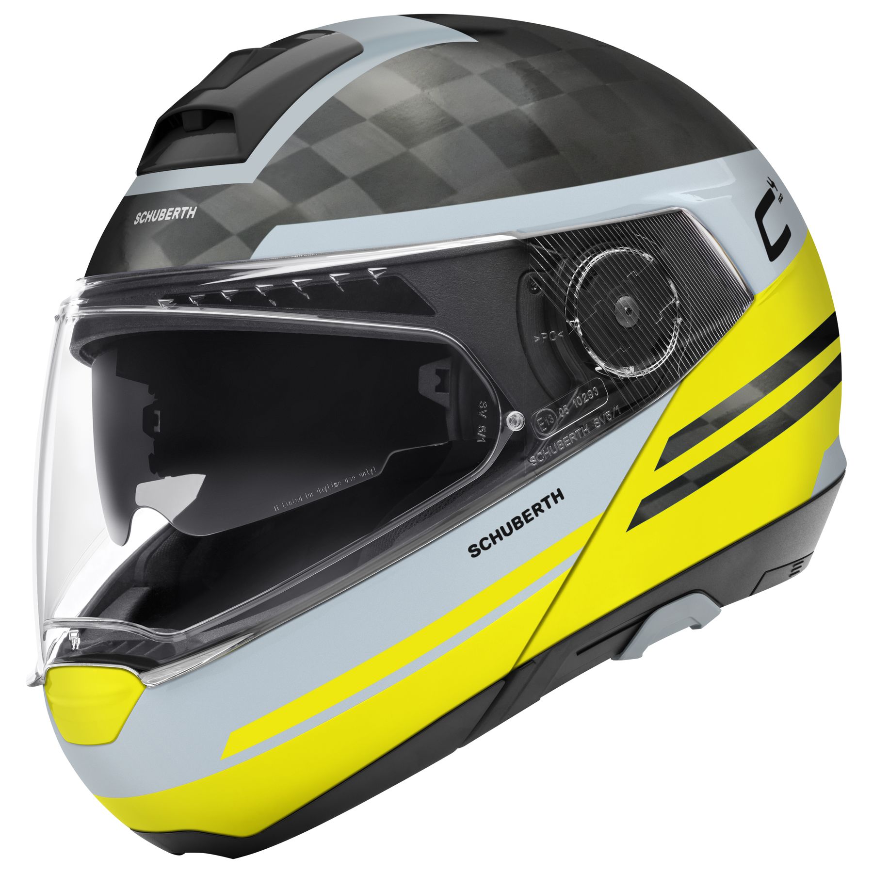 Schuberth C4 Pro Carbon Tempest Helmet XS Yellow