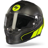 Scorpion EXO-R1 Carbon Corpus II Matt Black Neon Yellow Helmet