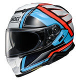 Shoei GT-Air II Haste Helmet - Grey/Light Blue/Orange