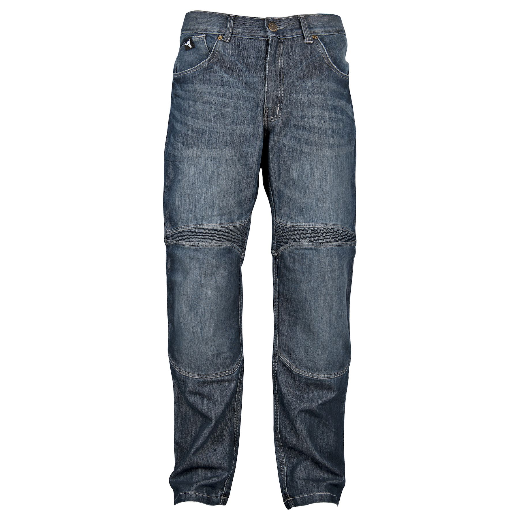Men's Relaxed Fit Raised Denim Medium Wash Straight Bootcut Jeans | Rock  and Roll Denim