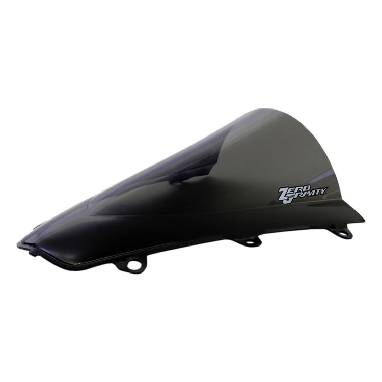 Double bubble outlet motorcycle windscreen
